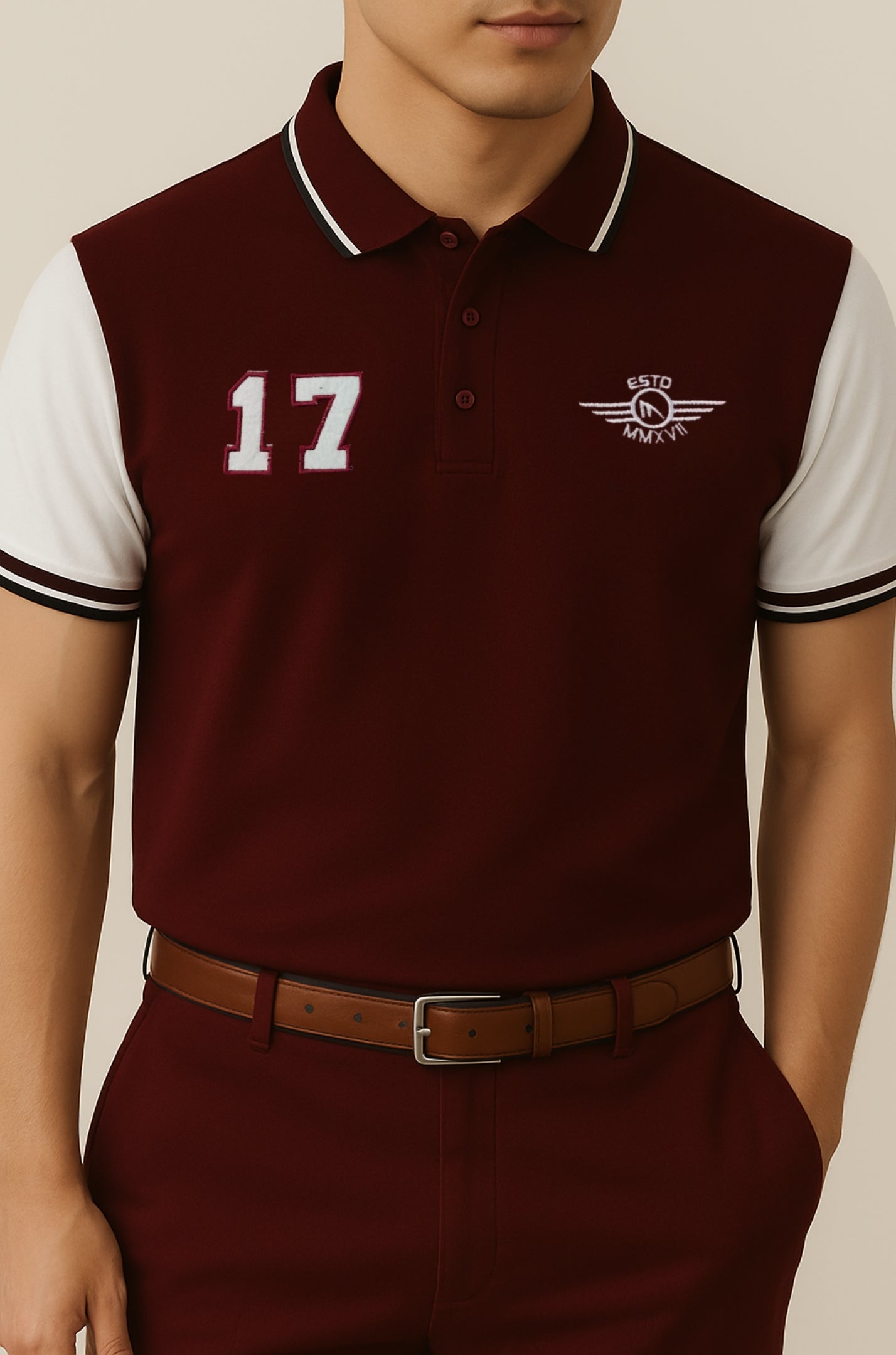 ESTD POLO - MAROON