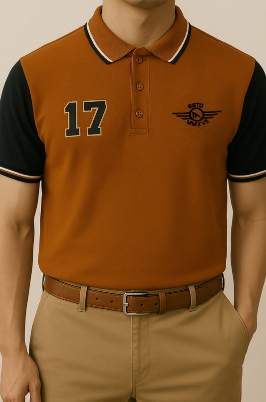 ESTD POLO - RUST ORANGE