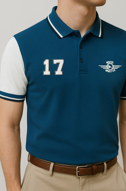 ESTD POLO - TEAL BLUE