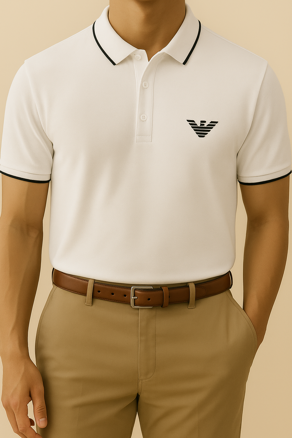 Armani Polo - White